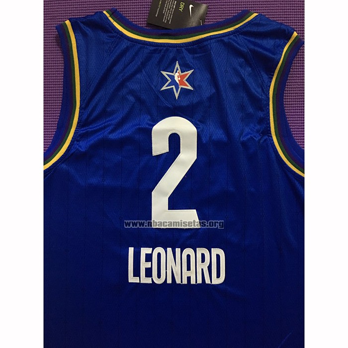 Camiseta All Star 2020 Los Angeles Clippers Kawhi Leonard NO 2 Azul